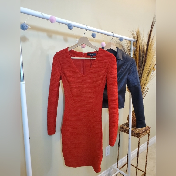 DYNAMITE Red Bodycon Mini Dress Sz. XS - Picture 1 of 5